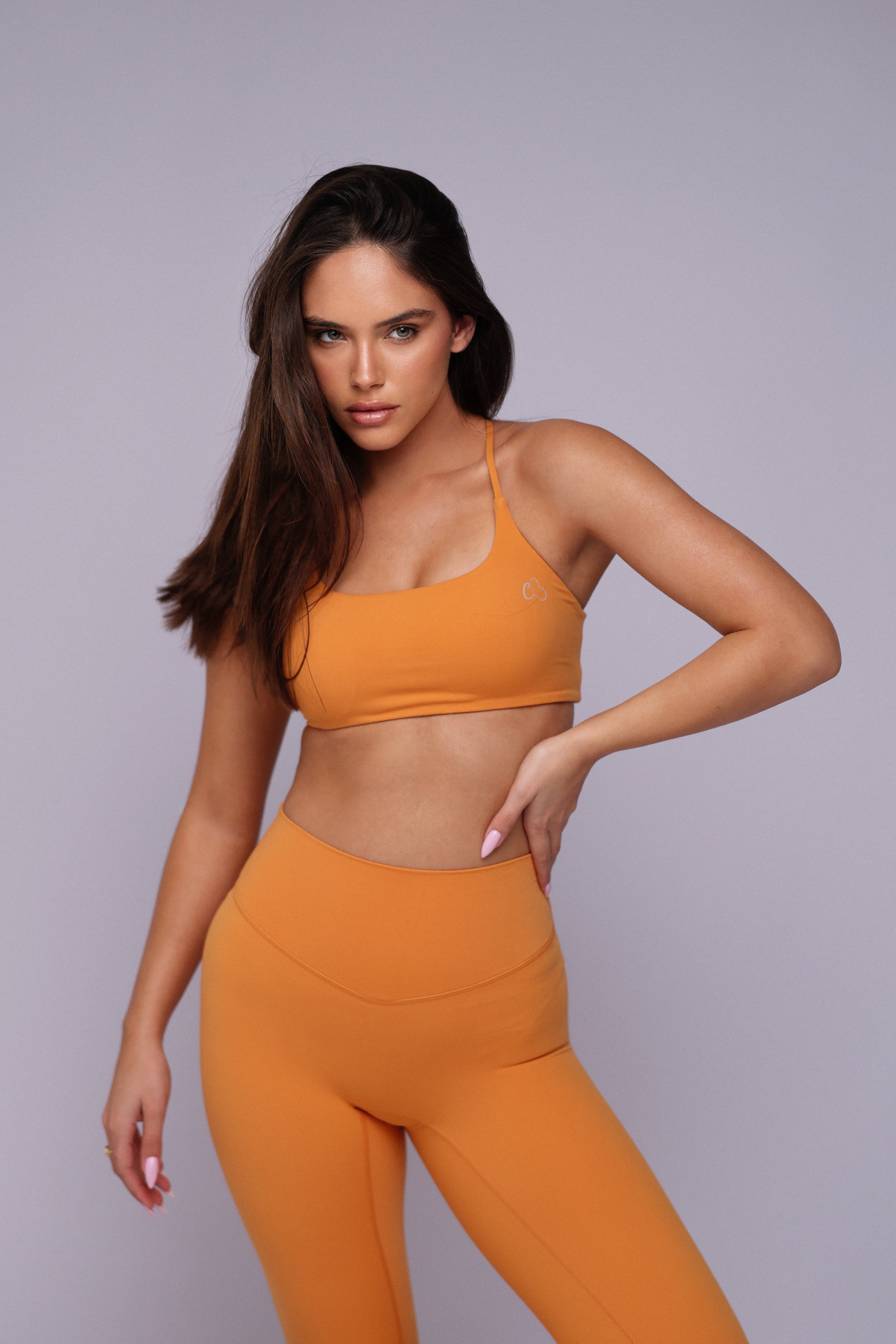 טייץ תכלת כתום